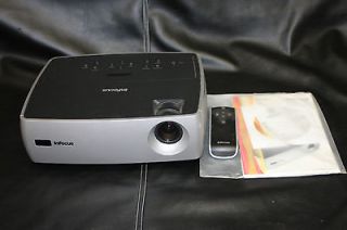 InFocus Work Big IN24 DLP Projector Bundle w remote manual and 