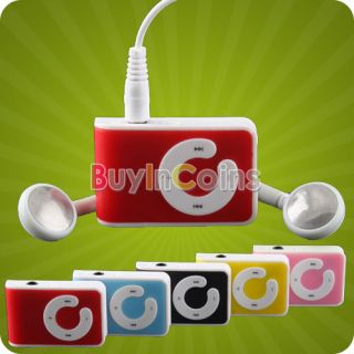 Mini Clip USB  Player Support Up To 8GB Micro SD TF Memory Card #C