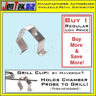   Thermometer Probe Grill Clip. Holds BBQ/Chamber/Smoker Probe to Grill