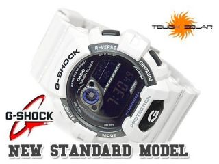  Casio Watch GR8900A 7CR Mens Black White G Shock Tough Solar Strap 
