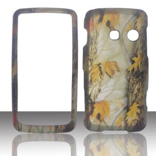 Camo Yellow LG Rumor Touch / Banter Touch LN510 Case Cover Hard Phone 