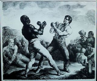 Boxeurs, 1818, Tom Cribb & American Negro,Gericault, Magic Lantern 