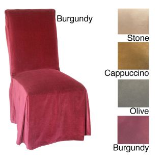 Micro Suede Parsons Chair Slipcover Pair