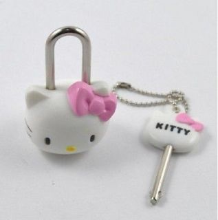 Mini Cute Hello Kitty Lock,Cartoon Safty Lock & Key (2.09x0.98x0 