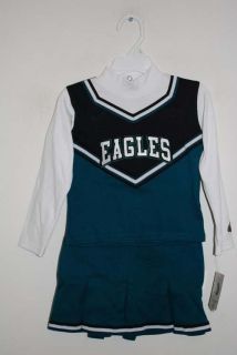   Philadelphia Eagles Cheerleader Outfit Cheer Costume Set Dress 3T