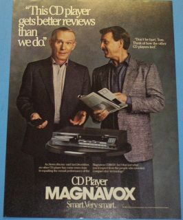 1987 MAGNAVOX CD PLAYERSMART.​SMOTHERS BROTHERS AD ART