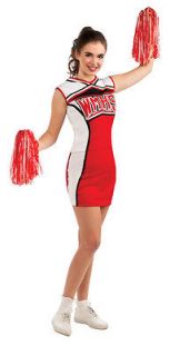 GLEE Cheerleader Costume Women + Pom Poms
