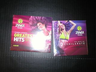Zumba Greatest Hits CD Set Lot Zumba Best Exhilarate 5 CDs Music Dance 
