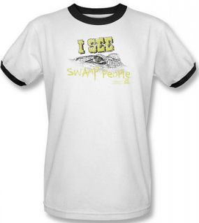   Swamp People Croc Alligator Title Logo TV Show T shirt Ringer top tee