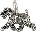 Soft Coated Wheaten Terrier charm jewelry silver SCW10c