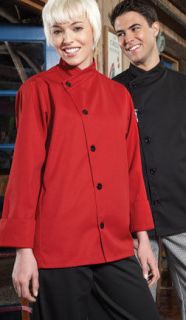   High Quality CF482 Red Restaurant Apparel Rio Long Sleeve Chef Coat