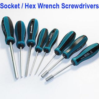 8PCS CRV Hand Hex Nut Key Socket Driver Wrench ScrewDriver Set 2mm 3mm 