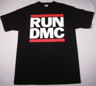 RUN DMC JMJ Retro T shirt New Rap Hip Hop Tee Black Adult XL New