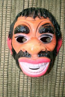 VINTAGE AWESOME BEN COOPER DELUXE CAVEMAN MASK 1970s 1978 PERFECT 