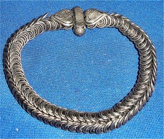 Very Rare 19th Century Solid Silver Mughal Persian Heavy Bracelet