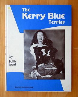Edith Izant The Kerry Blue Terrier dog breed history book