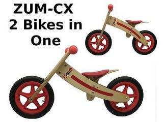 ZUM CX Wooden Balance/Push Bike   New   Childrens/Kids