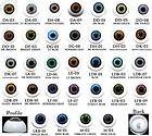 LIFE LIKE DOLL EYES ~ 18mm HALF ROUND 32 COLOR CHOICES