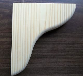 Solid Wood 9 to 10 Shelf Brackets Unfinished 8 1/4 w x 9 1/2 h x 