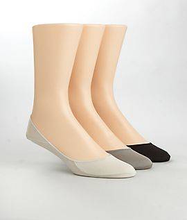 Calvin Klein Mens Dress Shoe Cotton Liners 3 Pack Hosiery,