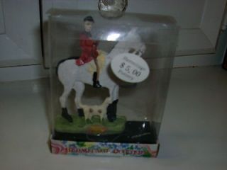 2sm horse equestrian hunt figures can be used as ornaments or around 