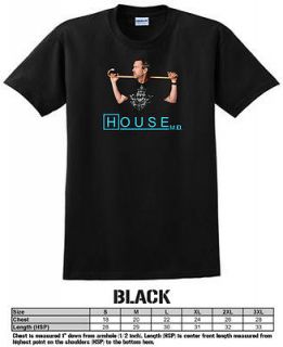 House Md Tv Show T Shirt Black