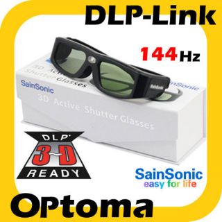 SainSonic New 144Hz tech for Optoma 3D DLP Link Projector Active 