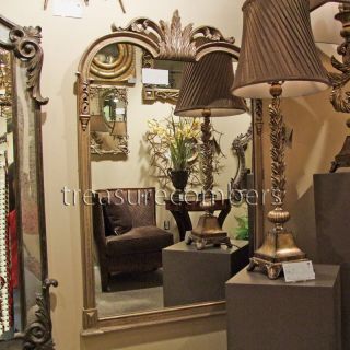 Large Gold Silver WALL Floor Mantle Mirror HORCHOW XL