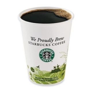 Starbucks Coffee Hot Cups, 12 oz., 1000 per Carton, White SBK438582