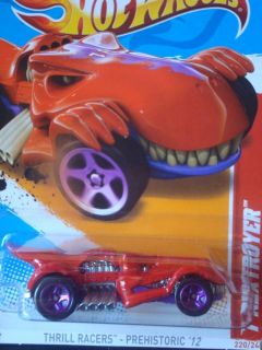 Hot wheels 2012 Thrill Racers Prehistoric Series T Rextroyer #220