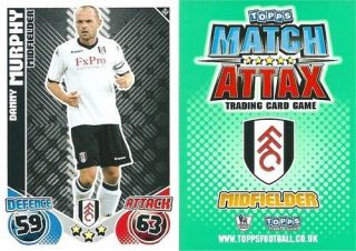 Match Attax 10/11 Fulham Pick Your Own Base Cards