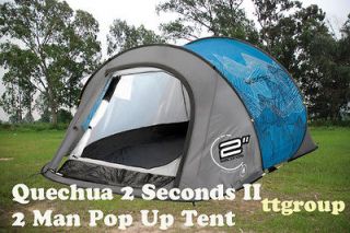 Newly listed Quechua Waterproof Pop Up Camping Tent 2 Seconds II, 2 