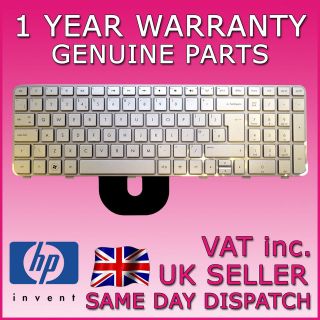 Brand New HP Pavilion DV6 6100 DV6 6200 UK Silver Keyboard 644356 031 