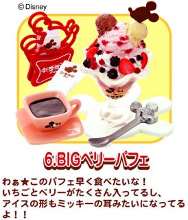   Disney Mickey 50s cafe #6 dessert ice cream w/coffee drink set Barbie