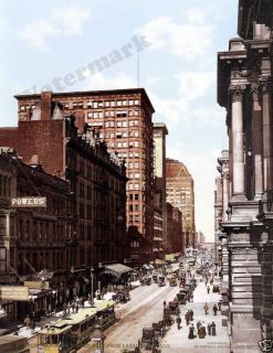 Photograph Vintage Colorized Image Chicago Illinois State Street 