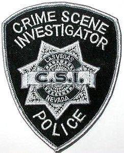 CSI LAS VEGAS NEVADA CRIME SCENE INVESTIGATOR PATCHes
