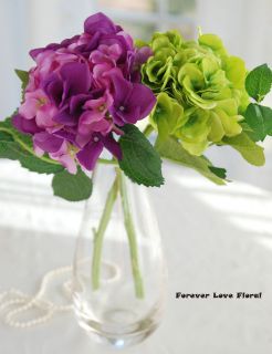 colors Pure Hydrangea silk wedding flowers