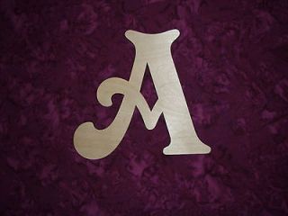   WOOD LETTER A WOODEN LETTER CUT OUT 6 INCH TALL PAINTABLE , STAINABLE