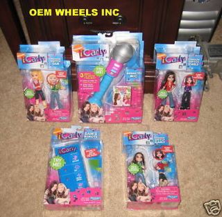 ICARLY MICROPHONE REMOTE FASHION SWITCH FIGURES BUNDLE