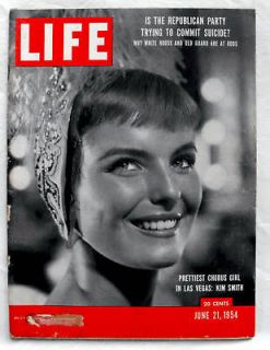 Las Vegas Prettiest Chorus Girl Show Eisenhower TV 1954 June 21 Life 