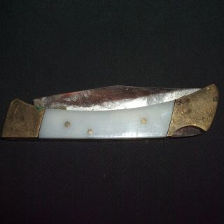 Crafted in PAKISTAN, 7 Stainless Steel, Brass & White Folding Blade 