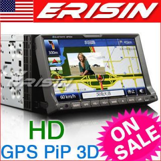   Din HD Touch Screen Car DVD Player GPS Navigation IPOD TV BT PiP