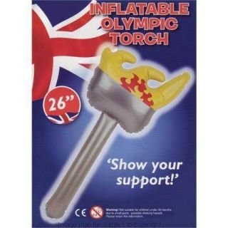 Olympic Inflatable Torch 26 Show Your Support British Flag Patriotic 