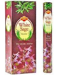 Six 20 Stick Boxes (120 Sticks) SAC White Sage Incense