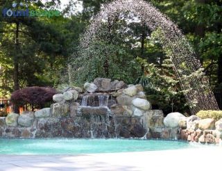   Waterfall Fountain with Water Pump & Connector for Indoor   Outdoor