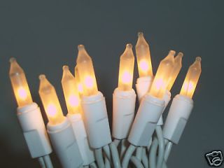20 light string   Christmas mini lights   frosted white bulbs   white 
