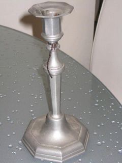   Repro Pewter Church Altar Catholic Candlestick Candle Holder France