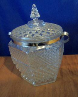 vintage glass ice bucket in Collectibles