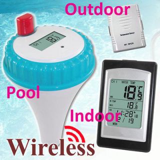 Dr Tech 2 in 1 Wireless Swimming Pool Thermometer + Outdoor 