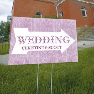   Wedding Reception, Ceremony POINTING ARROW Directional Signs